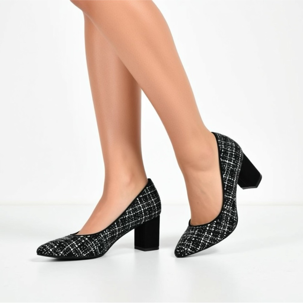 Corso Como Black and White Heels